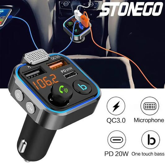 Bluetooth FM Transmitter Car Kit