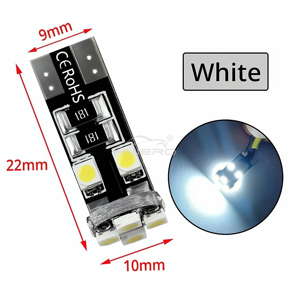 20/50/100x T10 W5W LED Canbus Bulbs