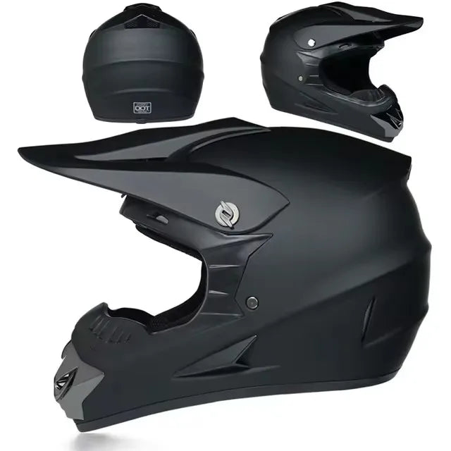 Motorcycle Downhill Full Face Helmet with Goggles – Motocross / MTB / Off-Road
