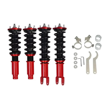 Coilovers Suspension Kit for Honda Civic 1996-2000 – Adjustable Height Spring Shock Absorbers – Complete Assemblies (Red/Blue/Gold)