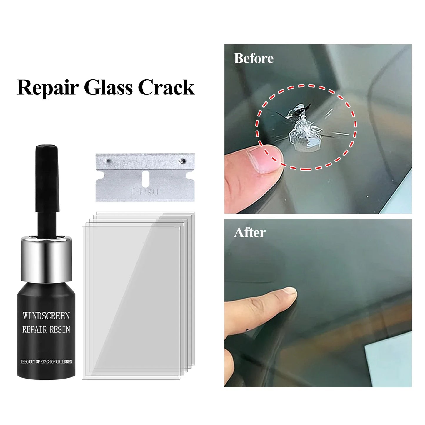 Car Glass Repair Window Scratch Kit