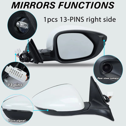 8-Pin Car Side Mirror Assembly for Honda Accord (2018–2022)