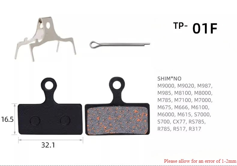 Universal Electric Vehicle Disc Brake Pads