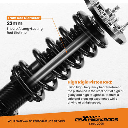 Coilovers 24-Way Adjustable Damper Struts Kit