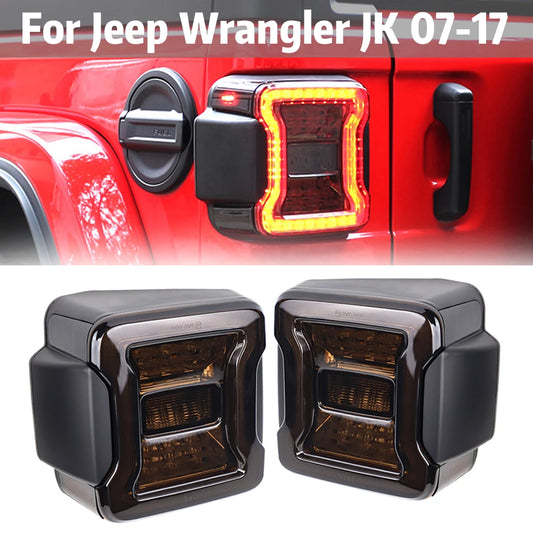 2x LED Tail Lights for Jeep Wrangler JK (2007–2017)