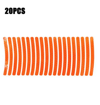 20pcs Car Wheel Hub Reflective Sticker