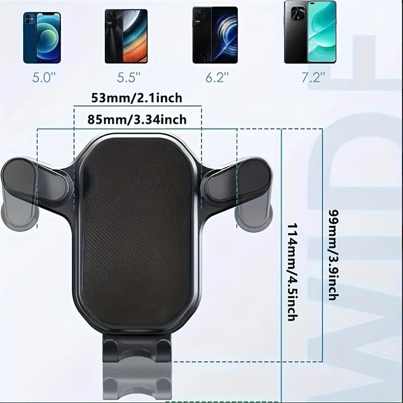 Car Phone Holder Air Vent Clip – 360° Adjustable, Secure Mount