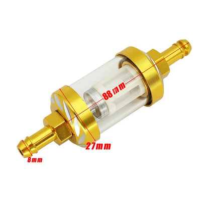 8mm Gas Fuel Oil Filter for Motorcycle