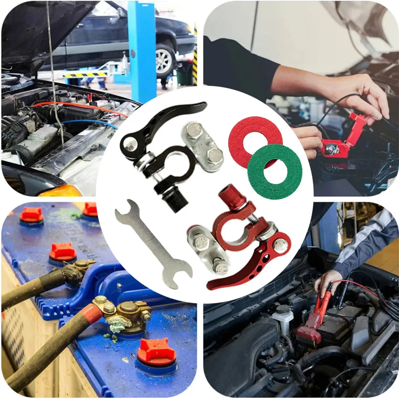 2Pcs Car Battery Terminal Connectors