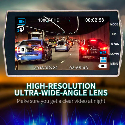 Car DVR 4.0 Dual Lens Rear View Dash Cam