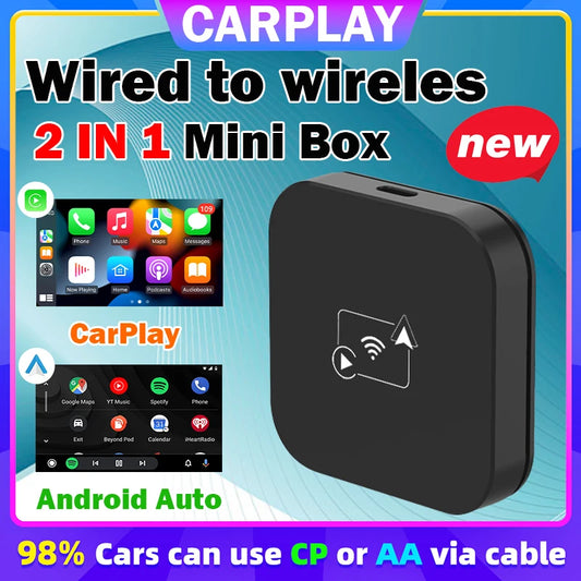 2-in-1 Wireless & Wired CarPlay Adapter