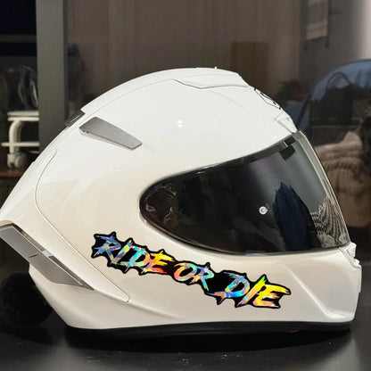 2PCS Ride or Die Motorcycle Helmet Stickers