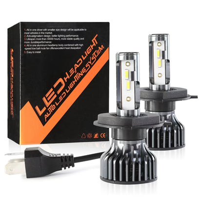 Car Headlight H4 LED Bulb – 160W, 22,000LM High/Low Beam Upgrade