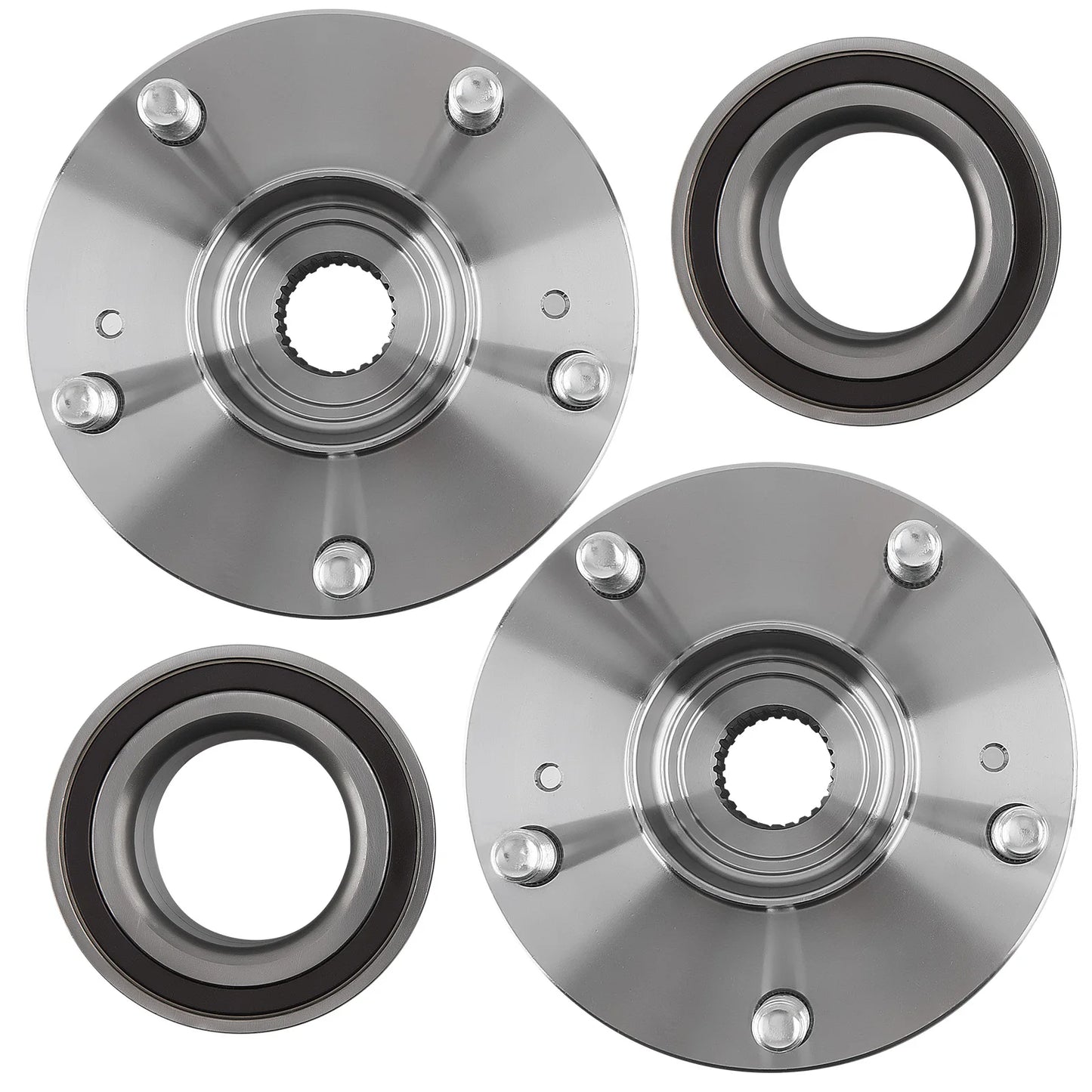 Front Wheel Bearings & Wheel Hubs – Fits Honda Civic DX, EX, LX, HF Hybrid (1.8L & 1.5L)