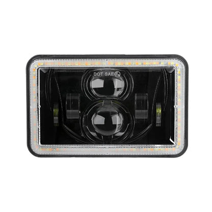 4x6 Inch Rectangular LED Headlight with Signal & Daytime Running Light