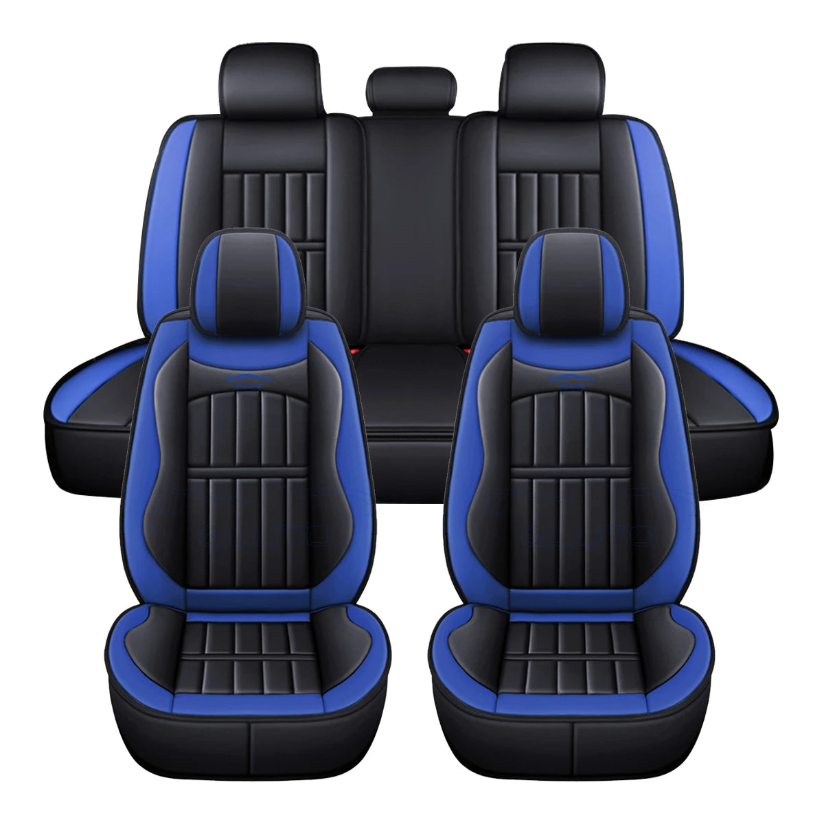 5-Seat PU Leather Full Set Car Seat Covers – Universal Fit for Cars, SUVs & Trucks
