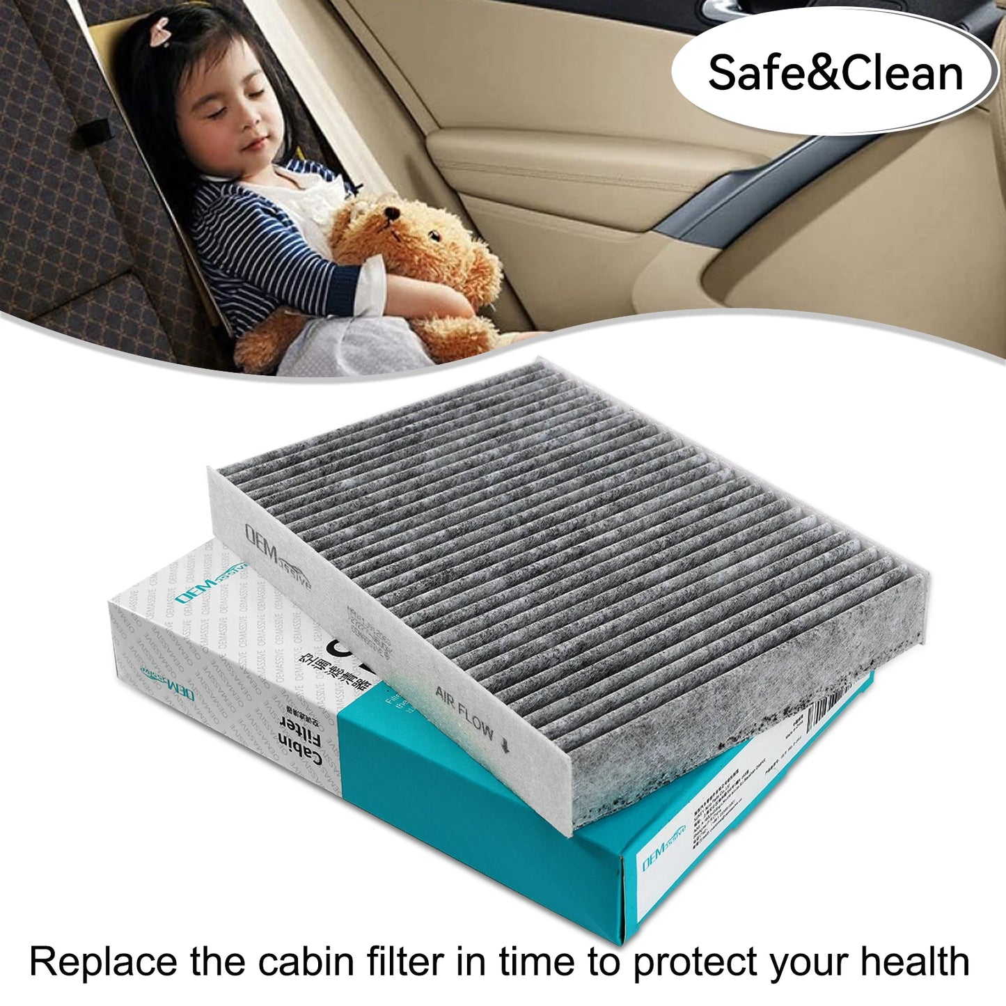 Pollen Cabin Air Filter 272774BU0A / 272774BR0A for Nissan