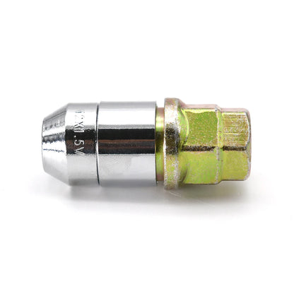 M12x1.5 Anti-Theft Steel Wheel Lock Lug Nuts – Chrome 4+1 Set for Toyota, Honda & Acura