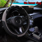 3-piece leather steering wheel cover