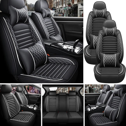 5-Seats PU Leather Car Seat Covers