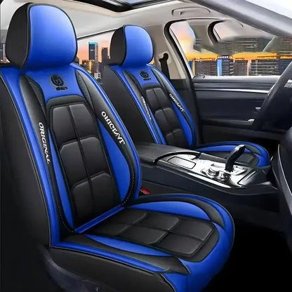 All-Inclusive Full Leather Car Seat Cushion – Universal Driver or Passenger Seat Cover, All-Season Pad