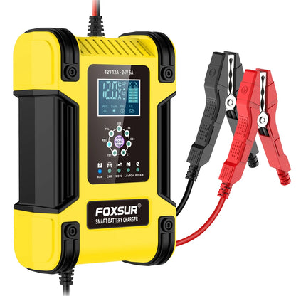 Automatic Car Battery Charger 12V – Safe & Efficient Charging