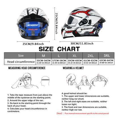 High-Quality DOT Motorcycle Helmet – Four Seasons Modular Flip-Up Motocross Racing Helmet