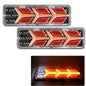 2Pcs 12V/24V LED Tail Lights for Trailers, Trucks, Buses