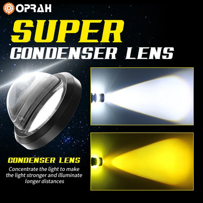 H4 LED Motorcycle Headlight Bulbs 12V 10000LM