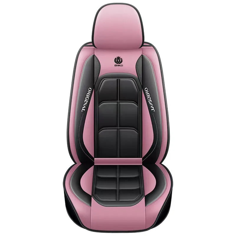 All-Inclusive Full Leather Car Seat Cushion – Universal Driver or Passenger Seat Cover, All-Season Pad