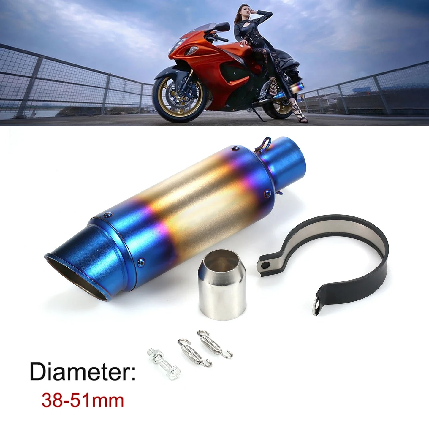 Universal Motorcycle Exhaust Pipe