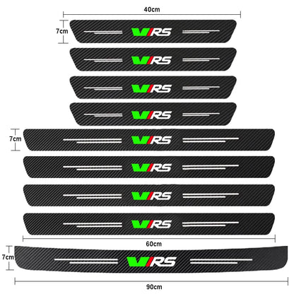 Auto Carbon Fiber Decals Stickers Car Door