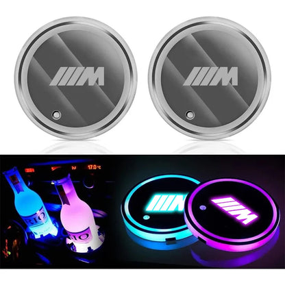 LED Luminous Car Water Cup Holder Coaster
