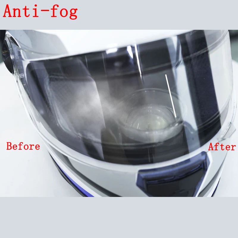 2PCS Motorcycle Helmet Rainproof Anti-Fog Nano Film – Full Face Helmet Compatible