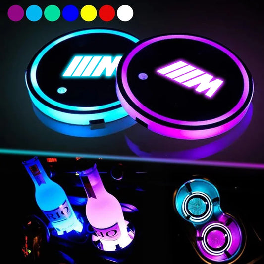 LED Luminous Car Water Cup Holder Coaster