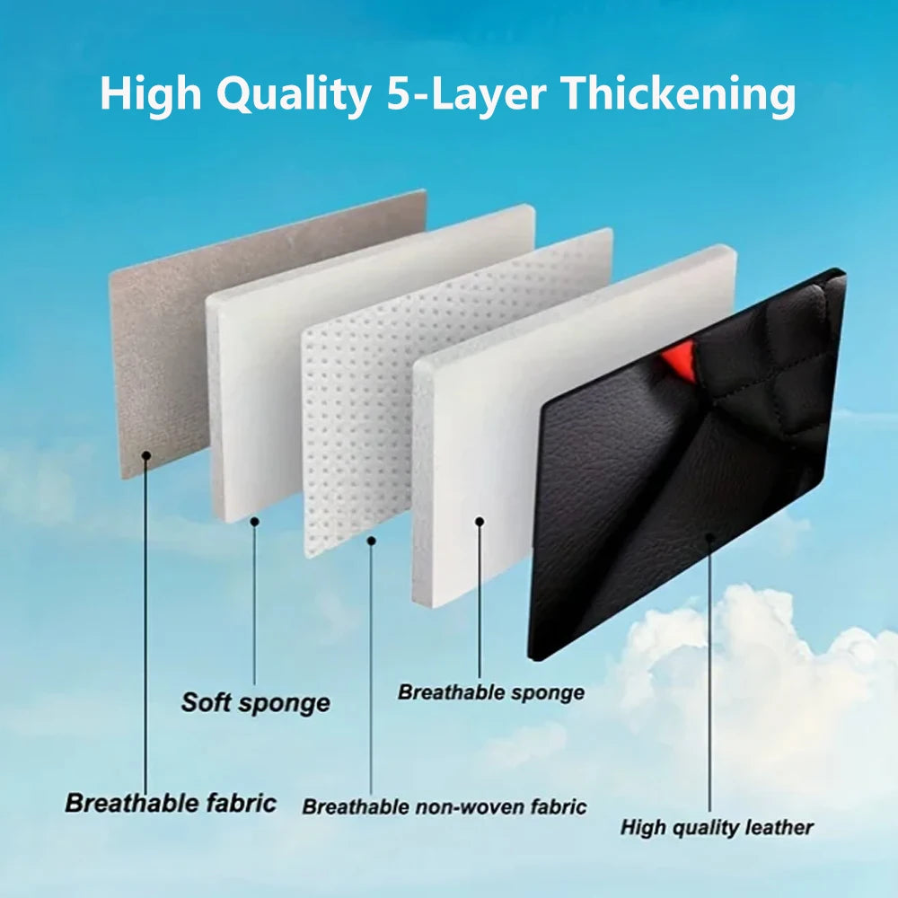 Elegant Universal Faux Leather Car Seat Cover by Tand – Easy-Clean, Comfort Design, Fits Most Major Car Models