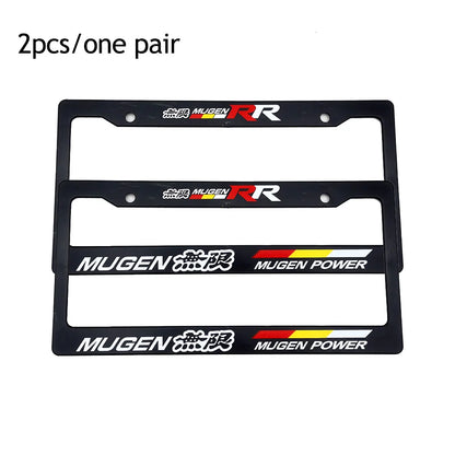 1 Pair(2pcs) JDM Racing Style License Plate Frame