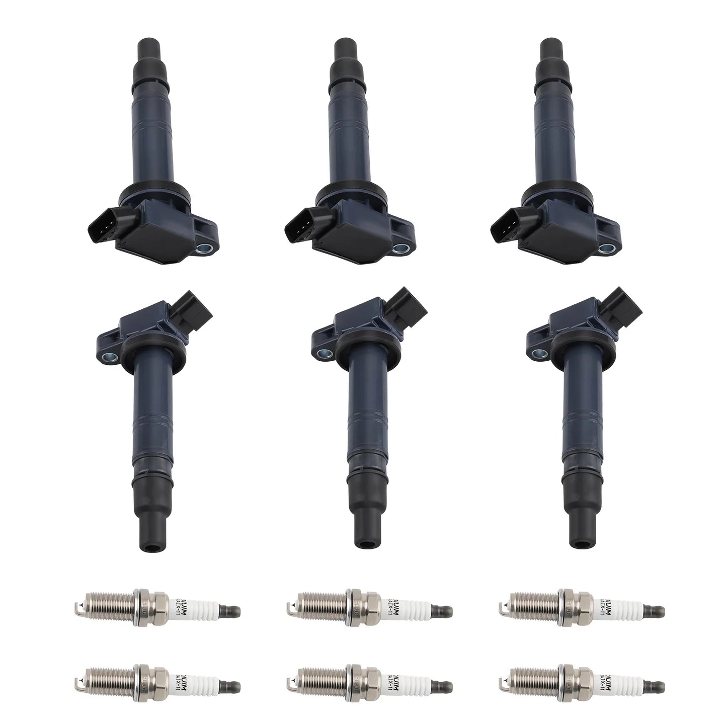 6-Piece Ignition Coils & Spark Plugs Kit – Fits Toyota 4Runner, Tacoma (2016), Tundra – UF495 & 4506