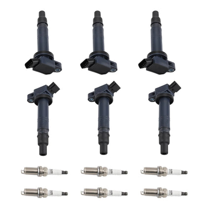 6-Piece Ignition Coils & Spark Plugs Kit – Fits Toyota 4Runner, Tacoma (2016), Tundra – UF495 & 4506