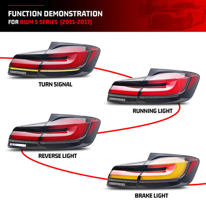 LED Tail Lights for BMW 5-Series F10 M5 2011-2016