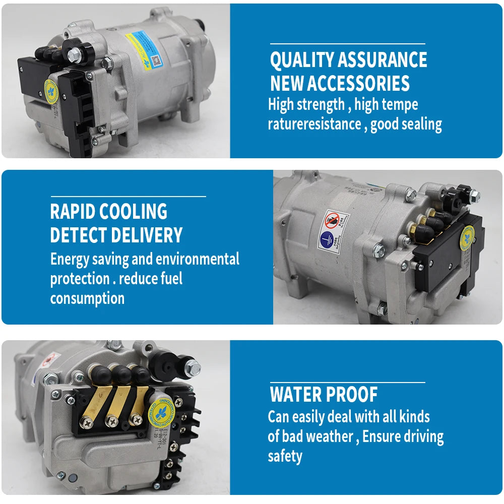 FMM Electric Universal A/C Compressor for Trucks, Small Cars, and Motor Homes