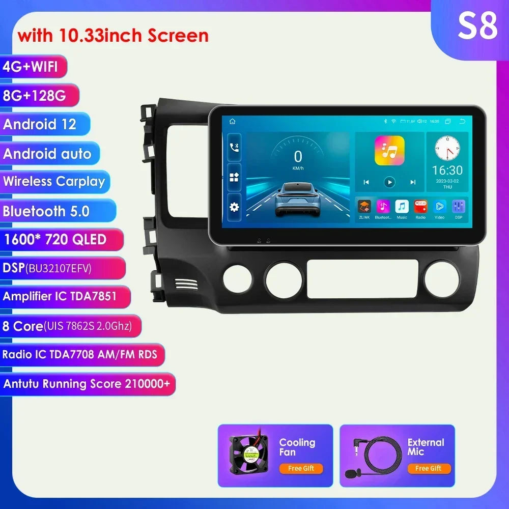 Autoradio 2Din Android 13 Car Radio