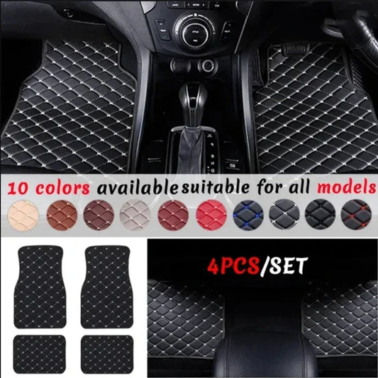 Car Floor Mats Universal PU Leather