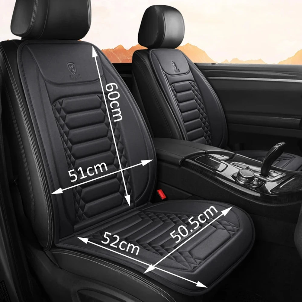 1/2pcs Winter Heated Car Seat Cover 12V Heating Warmer Cushion