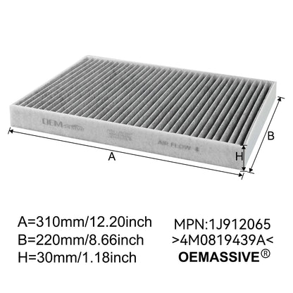 Pollen Cabin Air Filter for Audi A4 A5 A6 A7 A8 Q5 Q7 Q8 Quattro, Porsche Cayenne & VW Touareg 2017-2024