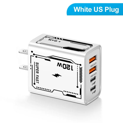 4 Ports USB C  Fast Charger Adapter