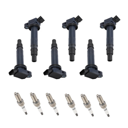 6-Piece Ignition Coils & Spark Plugs Kit – Fits Toyota 4Runner, Tacoma (2016), Tundra – UF495 & 4506
