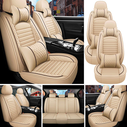 5-Seats PU Leather Car Seat Covers