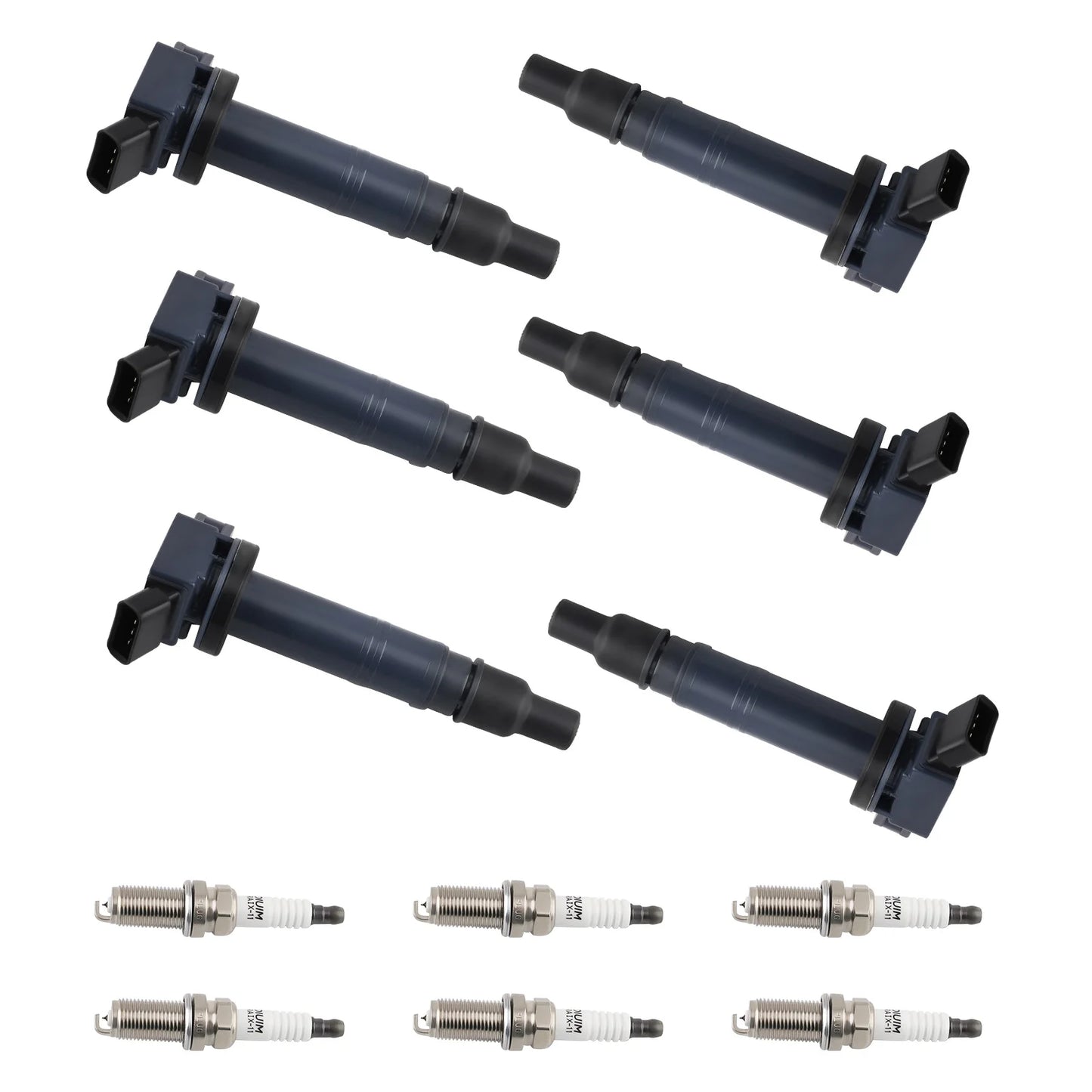 6-Piece Ignition Coils & Spark Plugs Kit – Fits Toyota 4Runner, Tacoma (2016), Tundra – UF495 & 4506