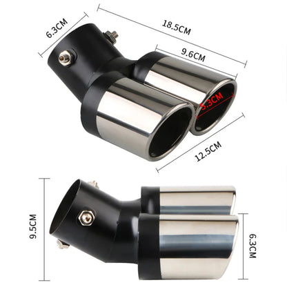 1PCS 2.5" Inlet Car Auto Exhaust Muffler Tip